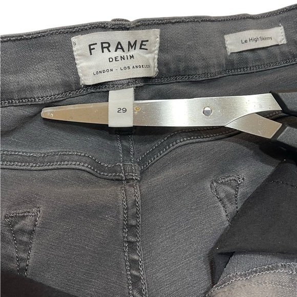 Frame Denim Le High Skinny Jeans Size 29 / 8 Medium Gray Premium Stretch - Picture 4 of 8